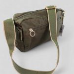 Bolso bandolera nailon verde oscuro