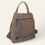 Mochila nailon antirrobo beige