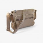 Bolso bandolera loneta beige claro