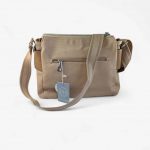 Bolso bandolera loneta beige claro