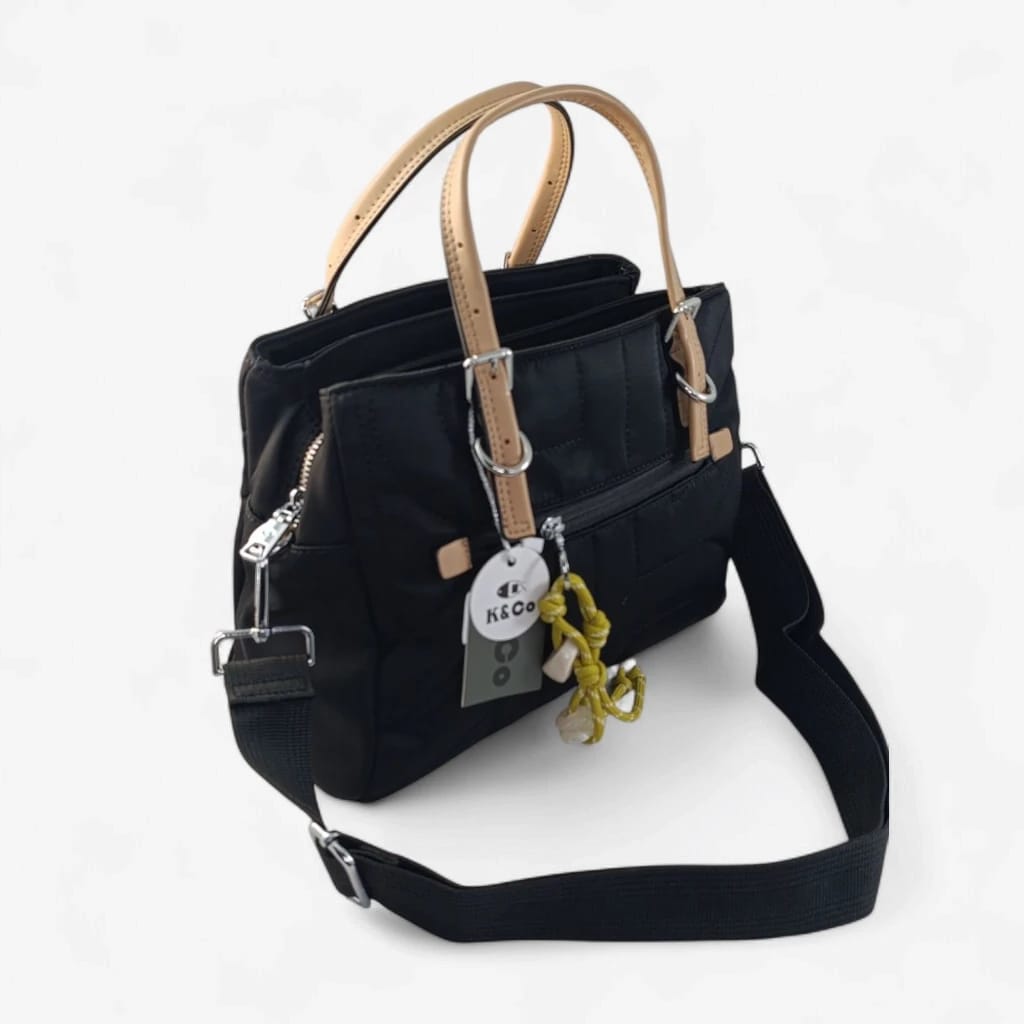 Bolso tote negro mujer