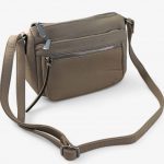 Bolso bandolera crema mujer