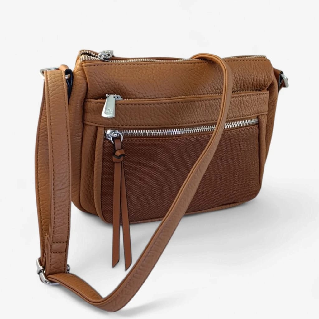 Bolso bandolera camel mujer elegante y funcional