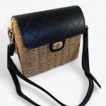 Bolso bandolera rafia solapa