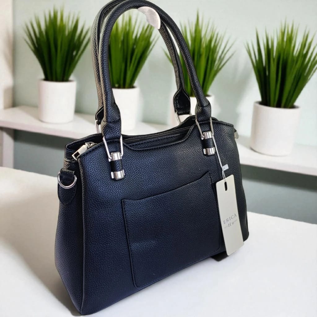 Bolso tote negro elegante para mujer profesional