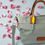 Bolso tote de nailon verde claro mujer con asas