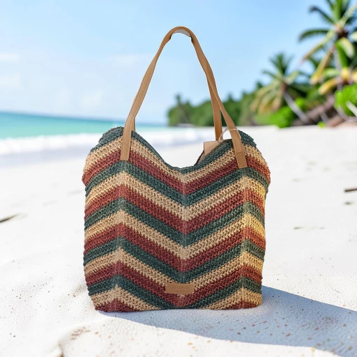 Bolso shopper de rafia multicolor para mujer Bolso shopper de rafia multicolor para mujer