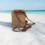 Mochila de Rafia Beige Mujer | Elegante, Amplia y Ligera