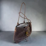 Bolso Shopper Trenzado Marrón Chocolate