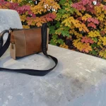 Bolso bandolera mujer de piel vegana negro marrón camel y beige