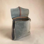 Mochila mujer de piel sintética negra verde burdeos y marrón