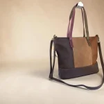 Bolso tote mujer marrón con bandolera