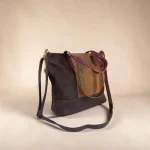 Bolso tote mujer marrón con bandolera