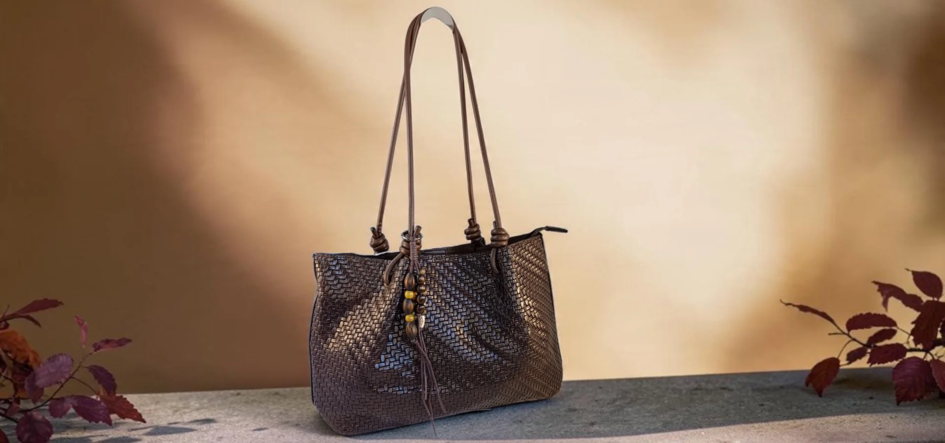 Bolso tote marron chocolate