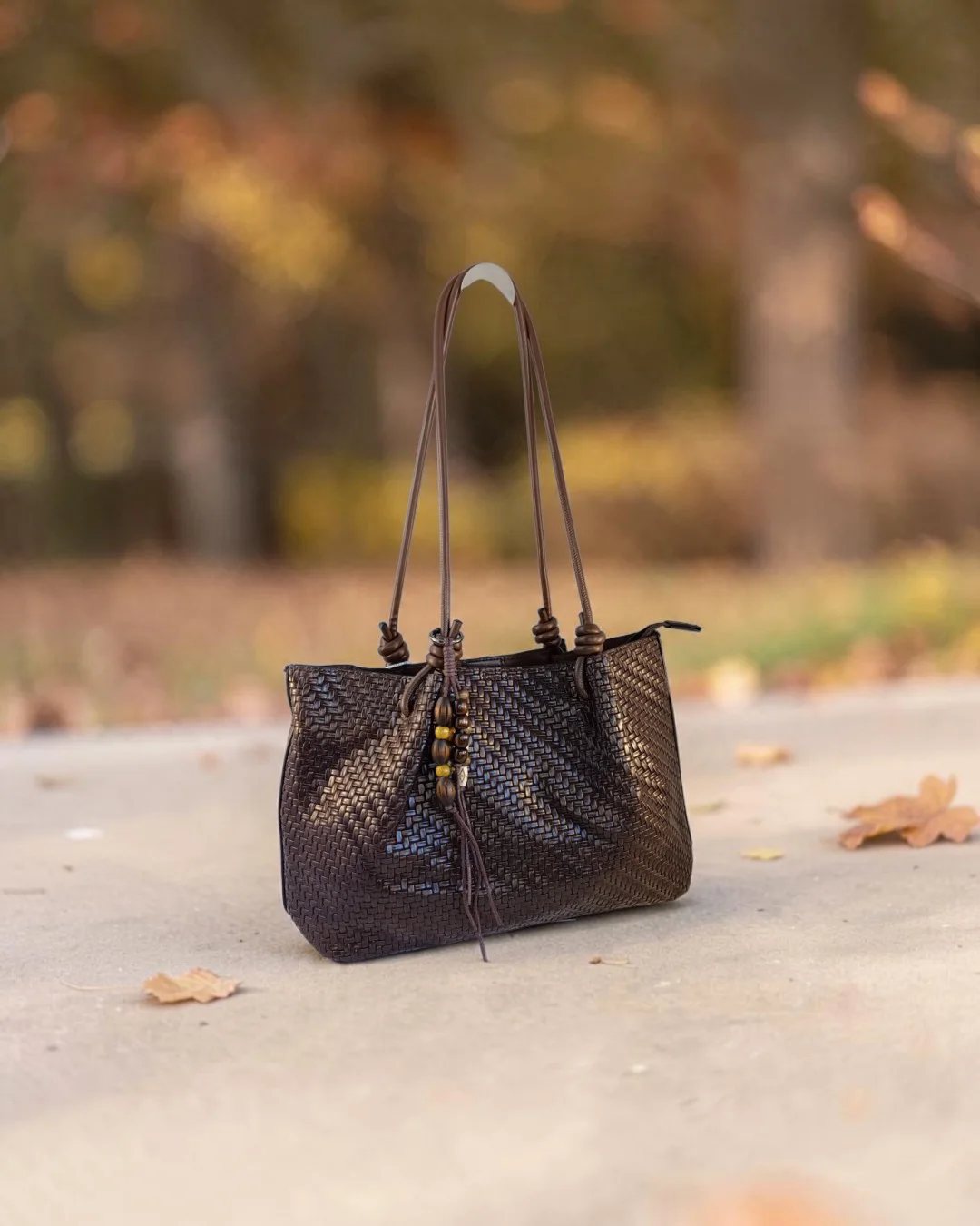 Bolso tote marron chocolate